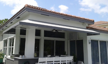 Residential Patio and Terrace Awning Grey