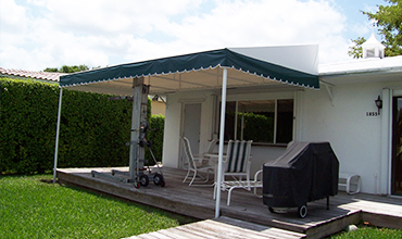 Residential Patio and Terrace Awning Green