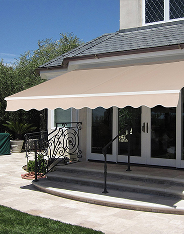 Residential Patio and Terrace Awning Champagne