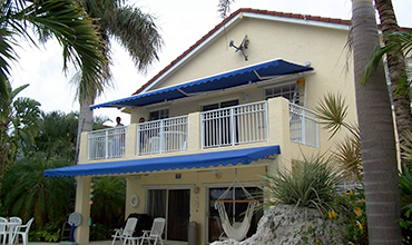 Residential Retractable Awning Blue